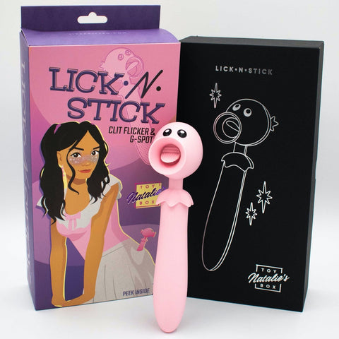 Natalie's Toy Box Lick n' Stick Flicker & G-Spot Vibrator - Extreme Toyz Singapore - https://extremetoyz.com.sg - Sex Toys and Lingerie Online Store - Bondage Gear / Vibrators / Electrosex Toys / Wireless Remote Control Vibes / Sexy Lingerie and Role Play / BDSM / Dungeon Furnitures / Dildos and Strap Ons &nbsp;/ Anal and Prostate Massagers / Anal Douche and Cleaning Aide / Delay Sprays and Gels / Lubricants and more...