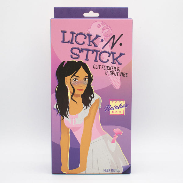 Natalie's Toy Box Lick n' Stick Flicker & G-Spot Vibrator - Extreme Toyz Singapore - https://extremetoyz.com.sg - Sex Toys and Lingerie Online Store - Bondage Gear / Vibrators / Electrosex Toys / Wireless Remote Control Vibes / Sexy Lingerie and Role Play / BDSM / Dungeon Furnitures / Dildos and Strap Ons &nbsp;/ Anal and Prostate Massagers / Anal Douche and Cleaning Aide / Delay Sprays and Gels / Lubricants and more...