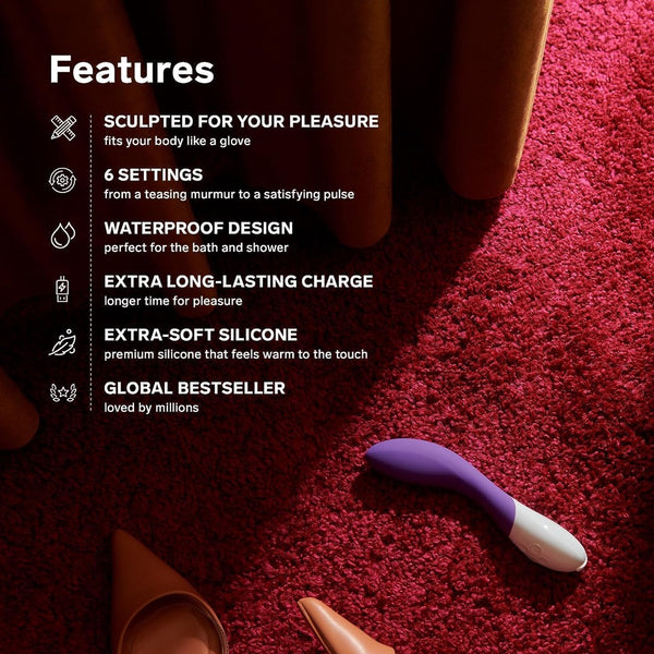 LELO Mona 2 Rechargeable G-Spot Stimulator - Extreme Toyz Singapore - https://extremetoyz.com.sg - Sex Toys and Lingerie Online Store - Bondage Gear / Vibrators / Electrosex Toys / Wireless Remote Control Vibes / Sexy Lingerie and Role Play / BDSM / Dungeon Furnitures / Dildos and Strap Ons  / Anal and Prostate Massagers / Anal Douche and Cleaning Aide / Delay Sprays and Gels / Lubricants and more...