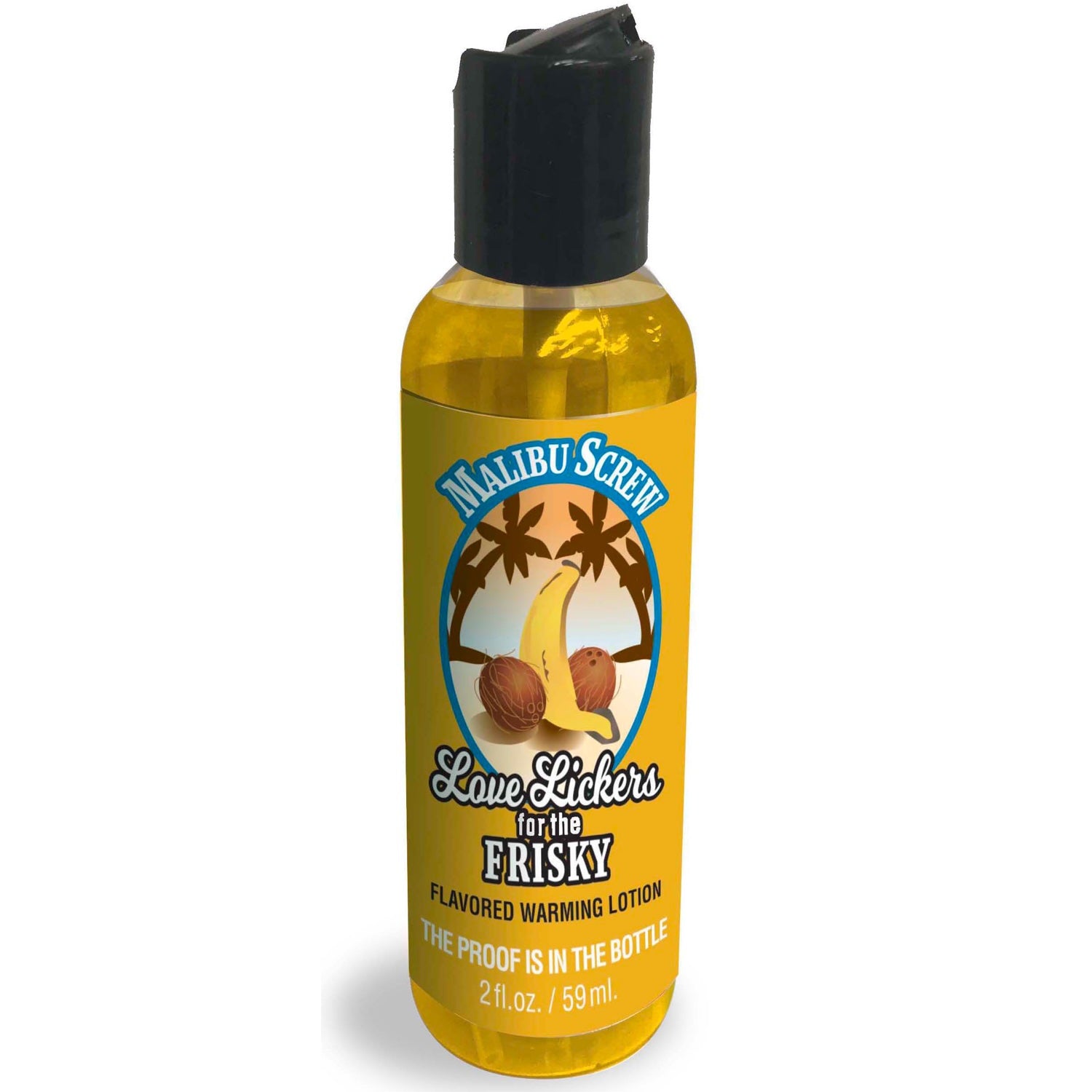 Love Lickers Malibu Screw Warming & Lickable Massage Oil - 2 oz.