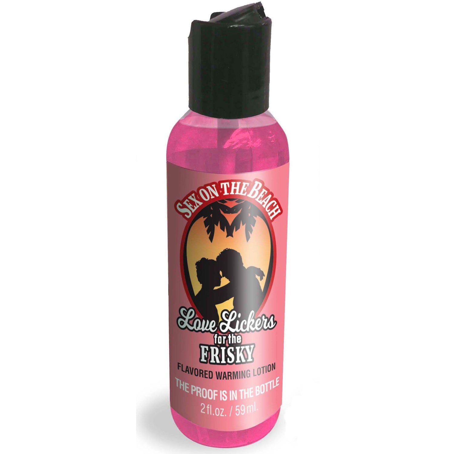Love Lickers Sex on the Beach Warming & Lickable Massage Oil - 2 oz.