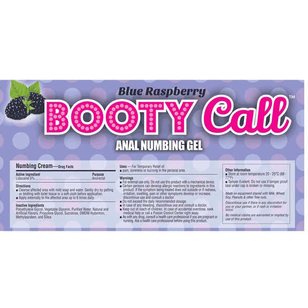 Little Genie Booty Call Blue Raspberry Anal Numbing Gel - 1.5 oz. - Extreme Toyz Singapore - https://extremetoyz.com.sg - Sex Toys and Lingerie Online Store - Bondage Gear / Vibrators / Electrosex Toys / Wireless Remote Control Vibes / Sexy Lingerie and Role Play / BDSM / Dungeon Furnitures / Dildos and Strap Ons &nbsp;/ Anal and Prostate Massagers / Anal Douche and Cleaning Aide / Delay Sprays and Gels / Lubricants and more...