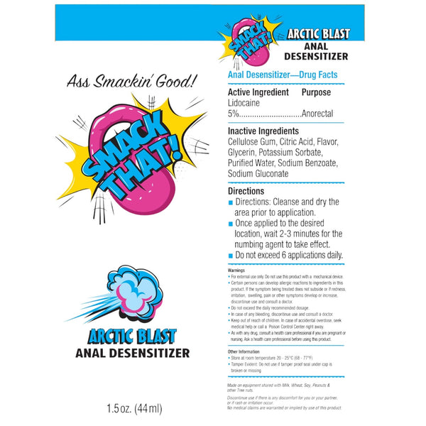 Smack That! Arctic Blast Anal Desensitizer  - 1.5 oz.