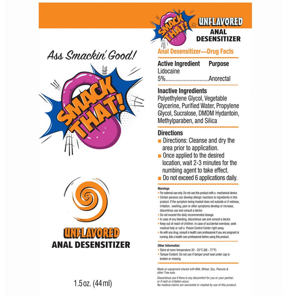 Smack That! Unflavored Anal Desensitizer  - 1.5 oz.