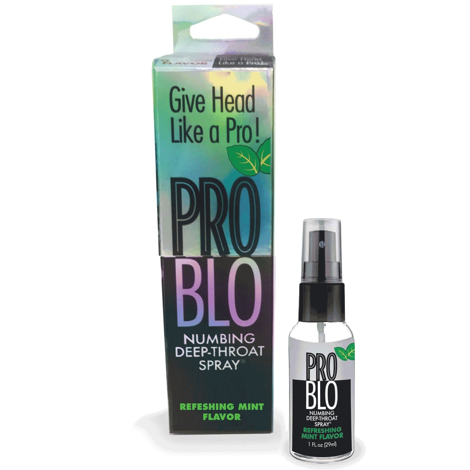 Pro Blo Refreshing Mint Numbing Deep-Throat Spray - 1 oz.