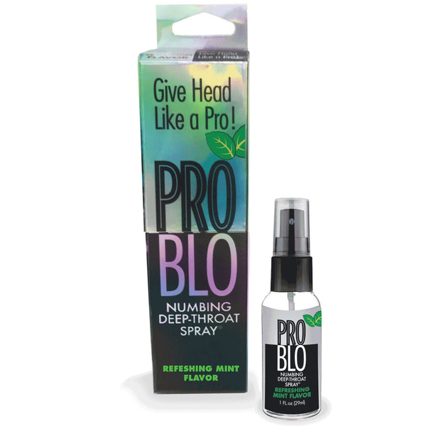 Pro Blo Refreshing Mint Numbing Deep-Throat Spray - 1 oz.