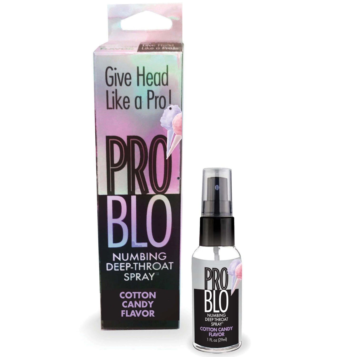 Pro Blo Cotton Candy Numbing Deep-Throat Spray - 1 oz.