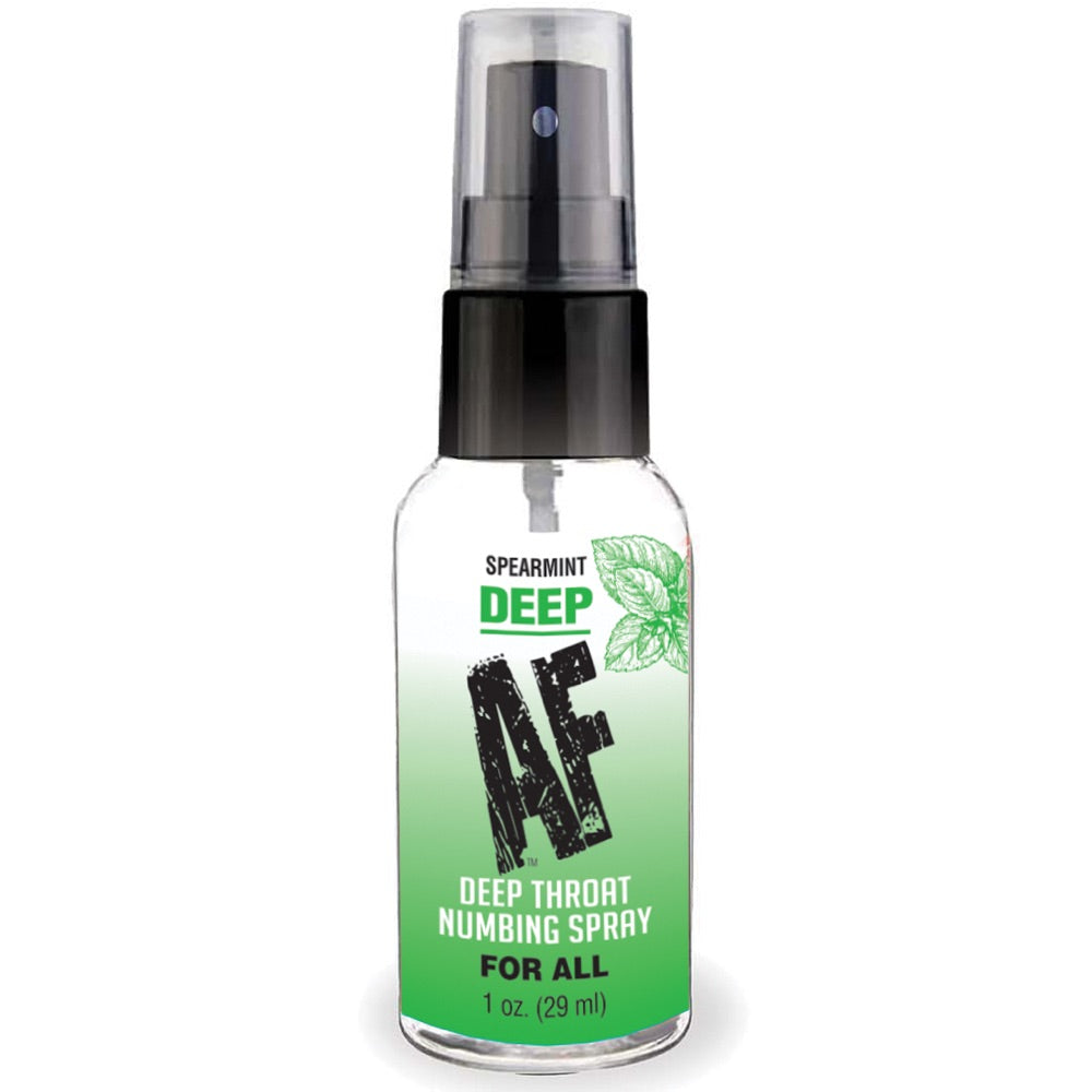 Little Genie Deep AF Spearmint Numbing Throat Spray - 1 oz. - Extreme Toyz Singapore - https://extremetoyz.com.sg - Sex Toys and Lingerie Online Store - Bondage Gear / Vibrators / Electrosex Toys / Wireless Remote Control Vibes / Sexy Lingerie and Role Play / BDSM / Dungeon Furnitures / Dildos and Strap Ons &nbsp;/ Anal and Prostate Massagers / Anal Douche and Cleaning Aide / Delay Sprays and Gels / Lubricants and more...