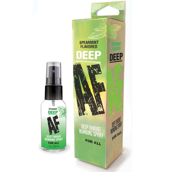 Little Genie Deep AF Spearmint Numbing Throat Spray - 1 oz. - Extreme Toyz Singapore - https://extremetoyz.com.sg - Sex Toys and Lingerie Online Store - Bondage Gear / Vibrators / Electrosex Toys / Wireless Remote Control Vibes / Sexy Lingerie and Role Play / BDSM / Dungeon Furnitures / Dildos and Strap Ons &nbsp;/ Anal and Prostate Massagers / Anal Douche and Cleaning Aide / Delay Sprays and Gels / Lubricants and more...