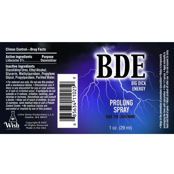 Little Genie BDE Big Dick Energy Prolong Spray - 1 oz. - Extreme Toyz Singapore - https://extremetoyz.com.sg - Sex Toys and Lingerie Online Store - Bondage Gear / Vibrators / Electrosex Toys / Wireless Remote Control Vibes / Sexy Lingerie and Role Play / BDSM / Dungeon Furnitures / Dildos and Strap Ons &nbsp;/ Anal and Prostate Massagers / Anal Douche and Cleaning Aide / Delay Sprays and Gels / Lubricants and more...