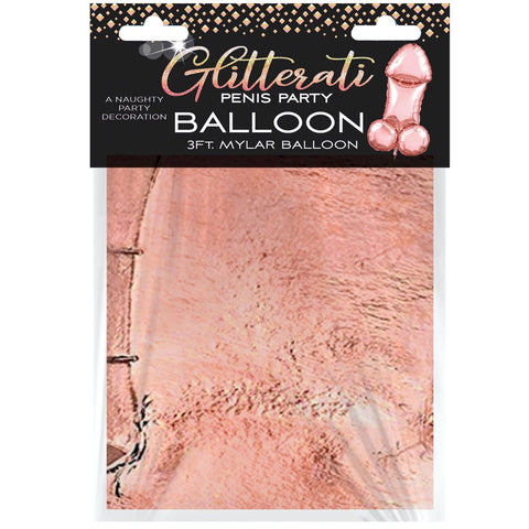 Little Genie Glitterati Penis 3ft Rose Gold Mylar Balloon - Extreme Toyz Singapore - https://extremetoyz.com.sg - Sex Toys and Lingerie Online Store - Bondage Gear / Vibrators / Electrosex Toys / Wireless Remote Control Vibes / Sexy Lingerie and Role Play / BDSM / Dungeon Furnitures / Dildos and Strap Ons &nbsp;/ Anal and Prostate Massagers / Anal Douche and Cleaning Aide / Delay Sprays and Gels / Lubricants and more...