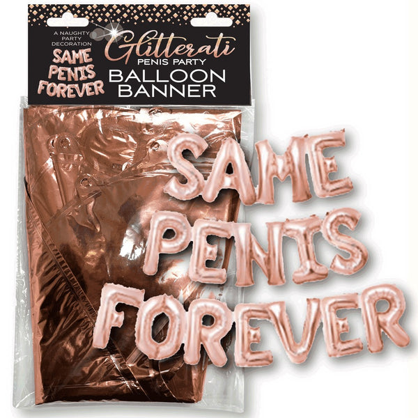 Little Genie Glitterati Same Penis Forever Balloon Banner - Extreme Toyz Singapore - https://extremetoyz.com.sg - Sex Toys and Lingerie Online Store - Bondage Gear / Vibrators / Electrosex Toys / Wireless Remote Control Vibes / Sexy Lingerie and Role Play / BDSM / Dungeon Furnitures / Dildos and Strap Ons &nbsp;/ Anal and Prostate Massagers / Anal Douche and Cleaning Aide / Delay Sprays and Gels / Lubricants and more...