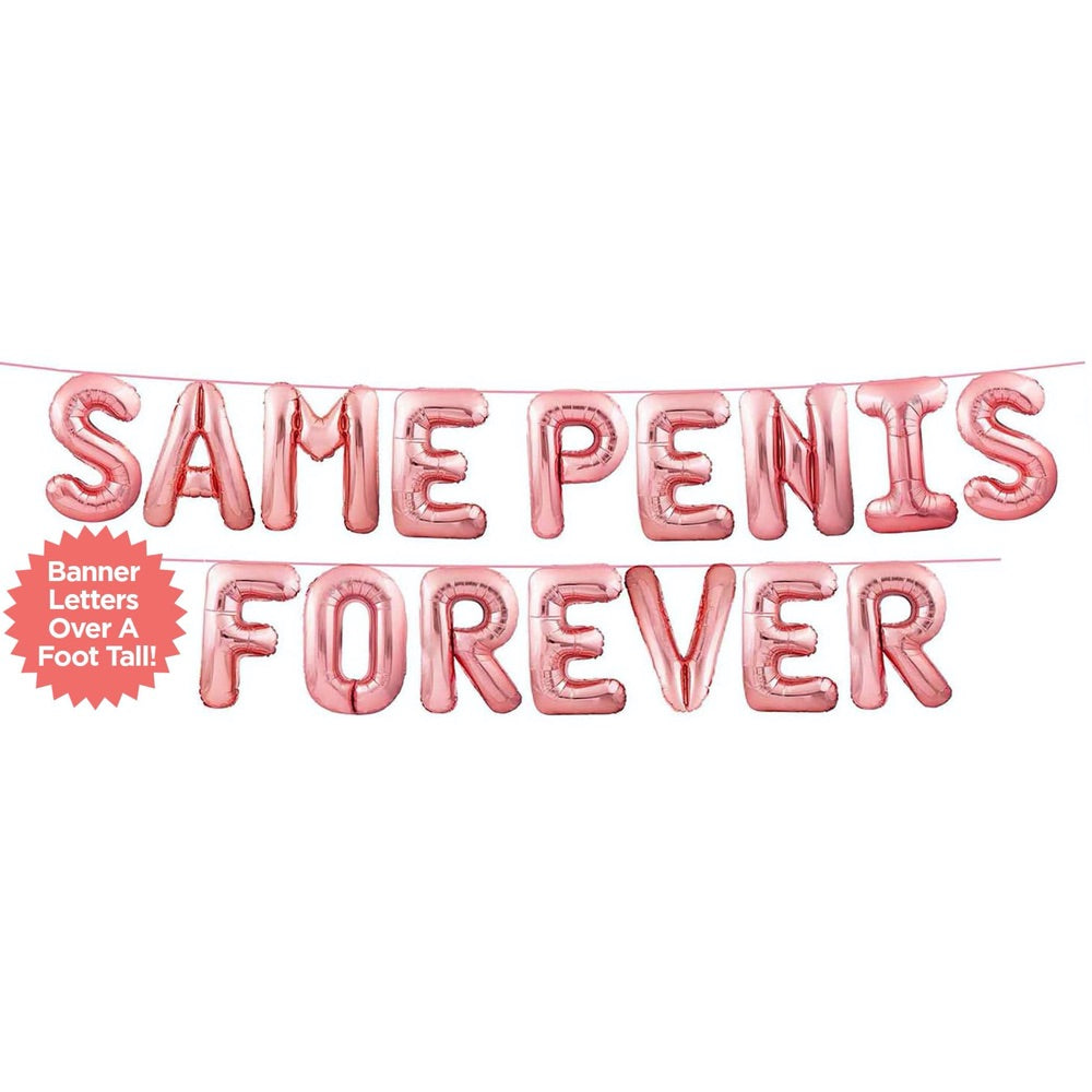 Little Genie Glitterati Same Penis Forever Balloon Banner - Extreme Toyz Singapore - https://extremetoyz.com.sg - Sex Toys and Lingerie Online Store - Bondage Gear / Vibrators / Electrosex Toys / Wireless Remote Control Vibes / Sexy Lingerie and Role Play / BDSM / Dungeon Furnitures / Dildos and Strap Ons &nbsp;/ Anal and Prostate Massagers / Anal Douche and Cleaning Aide / Delay Sprays and Gels / Lubricants and more...