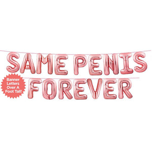 Little Genie Glitterati Same Penis Forever Balloon Banner - Extreme Toyz Singapore - https://extremetoyz.com.sg - Sex Toys and Lingerie Online Store - Bondage Gear / Vibrators / Electrosex Toys / Wireless Remote Control Vibes / Sexy Lingerie and Role Play / BDSM / Dungeon Furnitures / Dildos and Strap Ons &nbsp;/ Anal and Prostate Massagers / Anal Douche and Cleaning Aide / Delay Sprays and Gels / Lubricants and more...