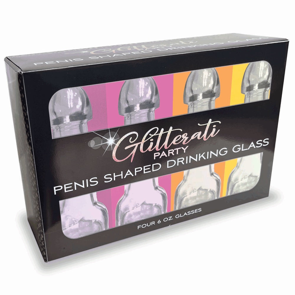 Little Genie Glitterati Penis Drinking Glass- Pack of 4 - Extreme Toyz Singapore - https://extremetoyz.com.sg - Sex Toys and Lingerie Online Store - Bondage Gear / Vibrators / Electrosex Toys / Wireless Remote Control Vibes / Sexy Lingerie and Role Play / BDSM / Dungeon Furnitures / Dildos and Strap Ons &nbsp;/ Anal and Prostate Massagers / Anal Douche and Cleaning Aide / Delay Sprays and Gels / Lubricants and more...