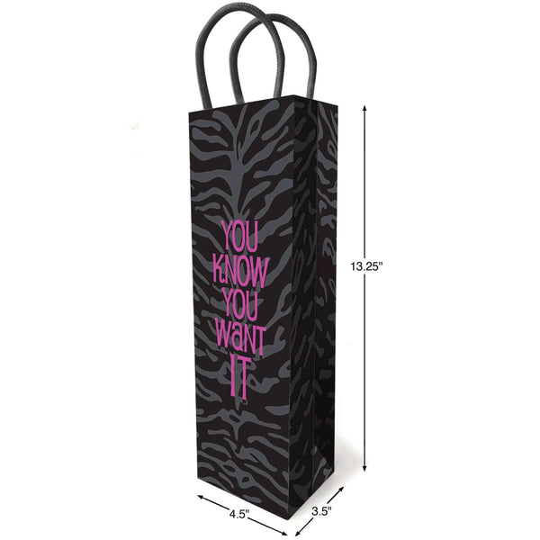 Little Genie You Know You Want It Gift Bag - Extreme Toyz Singapore - https://extremetoyz.com.sg - Sex Toys and Lingerie Online Store - Bondage Gear / Vibrators / Electrosex Toys / Wireless Remote Control Vibes / Sexy Lingerie and Role Play / BDSM / Dungeon Furnitures / Dildos and Strap Ons &nbsp;/ Anal and Prostate Massagers / Anal Douche and Cleaning Aide / Delay Sprays and Gels / Lubricants and more...