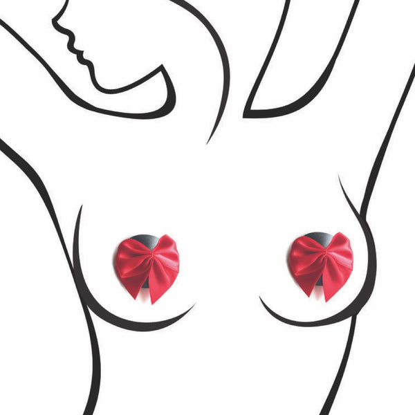 Little Genie Sexy AF Nipple Couture Nipple Covers - Red Bows - Extreme Toyz Singapore - https://extremetoyz.com.sg - Sex Toys and Lingerie Online Store - Bondage Gear / Vibrators / Electrosex Toys / Wireless Remote Control Vibes / Sexy Lingerie and Role Play / BDSM / Dungeon Furnitures / Dildos and Strap Ons &nbsp;/ Anal and Prostate Massagers / Anal Douche and Cleaning Aide / Delay Sprays and Gels / Lubricants and more...