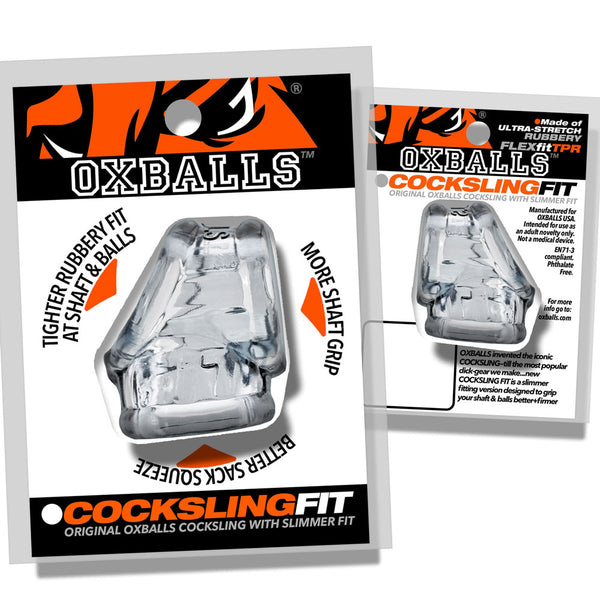 COCKSLING FIT flexTPR™ Ballstretching Slimmer Cocksling - Clear