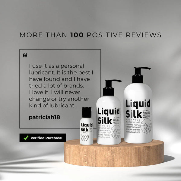 Liquid Silk 250ml Luxury Water-Based Lubricant - 3 Pack