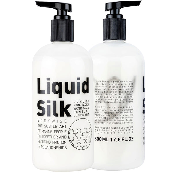 Liquid Silk 500ml Luxury Water-Based Lubricant - 2 Pack