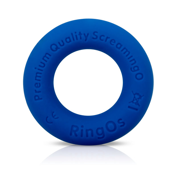 RingO Ritz Liquid Silicone Cock Ring - Blue