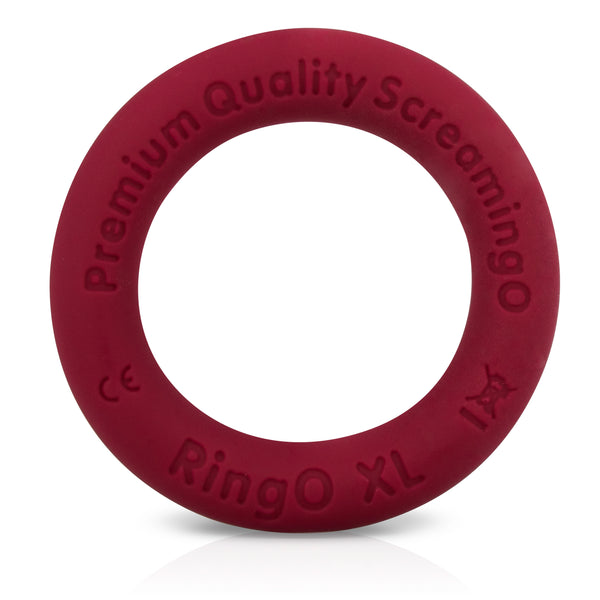 RingO Ritz XL Liquid Silicone Cock Ring - Red