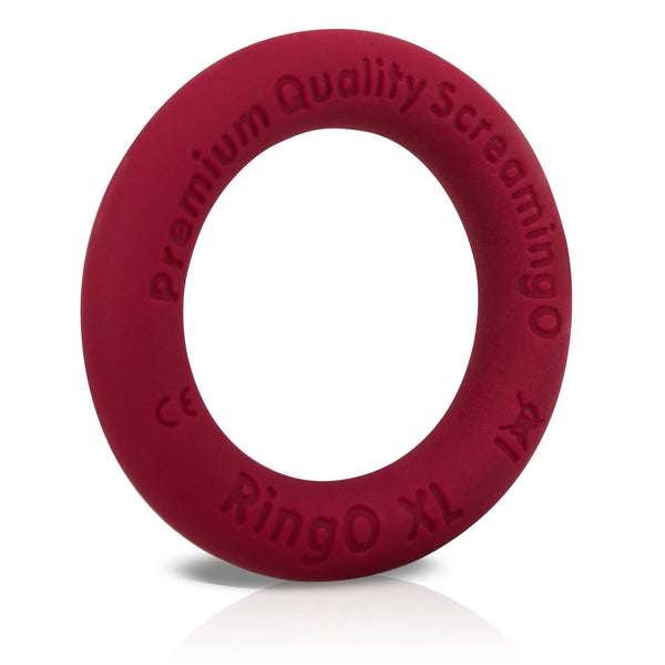 RingO Ritz XL Liquid Silicone Cock Ring - Red