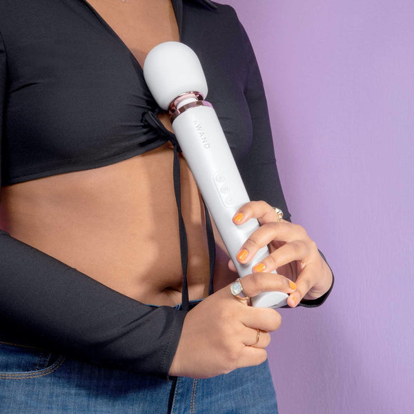 Le Wand Original Rechargeable Wand Massager (2 Colours Available) - Extreme Toyz Singapore - https://extremetoyz.com.sg - Sex Toys and Lingerie Online Store - Bondage Gear / Vibrators / Electrosex Toys / Wireless Remote Control Vibes / Sexy Lingerie and Role Play / BDSM / Dungeon Furnitures / Dildos and Strap Ons  / Anal and Prostate Massagers / Anal Douche and Cleaning Aide / Delay Sprays and Gels / Lubricants and more...