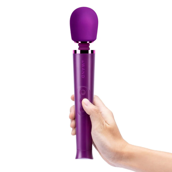 Petite Rechargeable Wand Massager - Dark Cherry