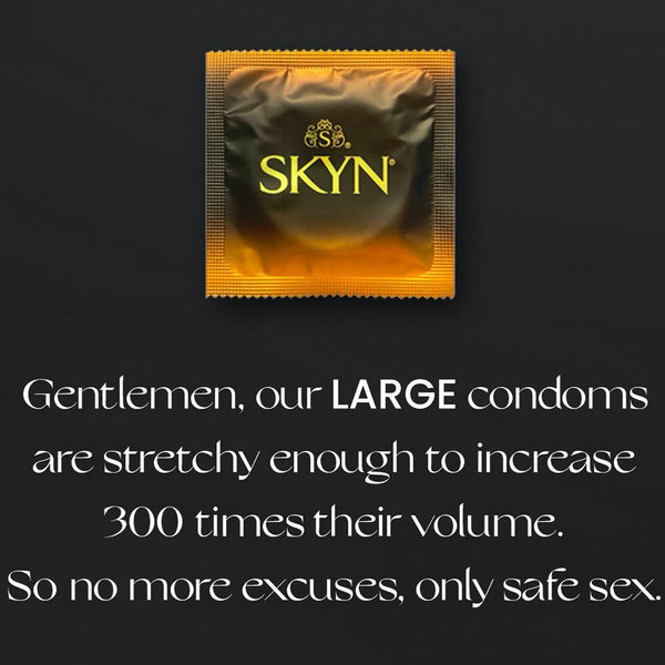 SKYN Large Condoms - 36 Pack - Extreme Toyz Singapore - https://extremetoyz.com.sg - Sex Toys and Lingerie Online Store - Bondage Gear / Vibrators / Electrosex Toys / Wireless Remote Control Vibes / Sexy Lingerie and Role Play / BDSM / Dungeon Furnitures / Dildos and Strap Ons / Anal and Prostate Massagers / Anal Douche and Cleaning Aide / Delay Sprays and Gels / Lubricants and more...