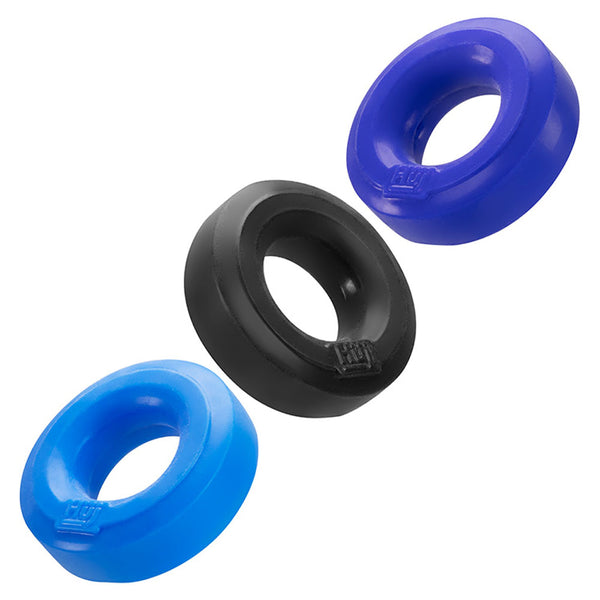 HUJ3 3-Pack No Roll C-Rings - Cobalt Multi