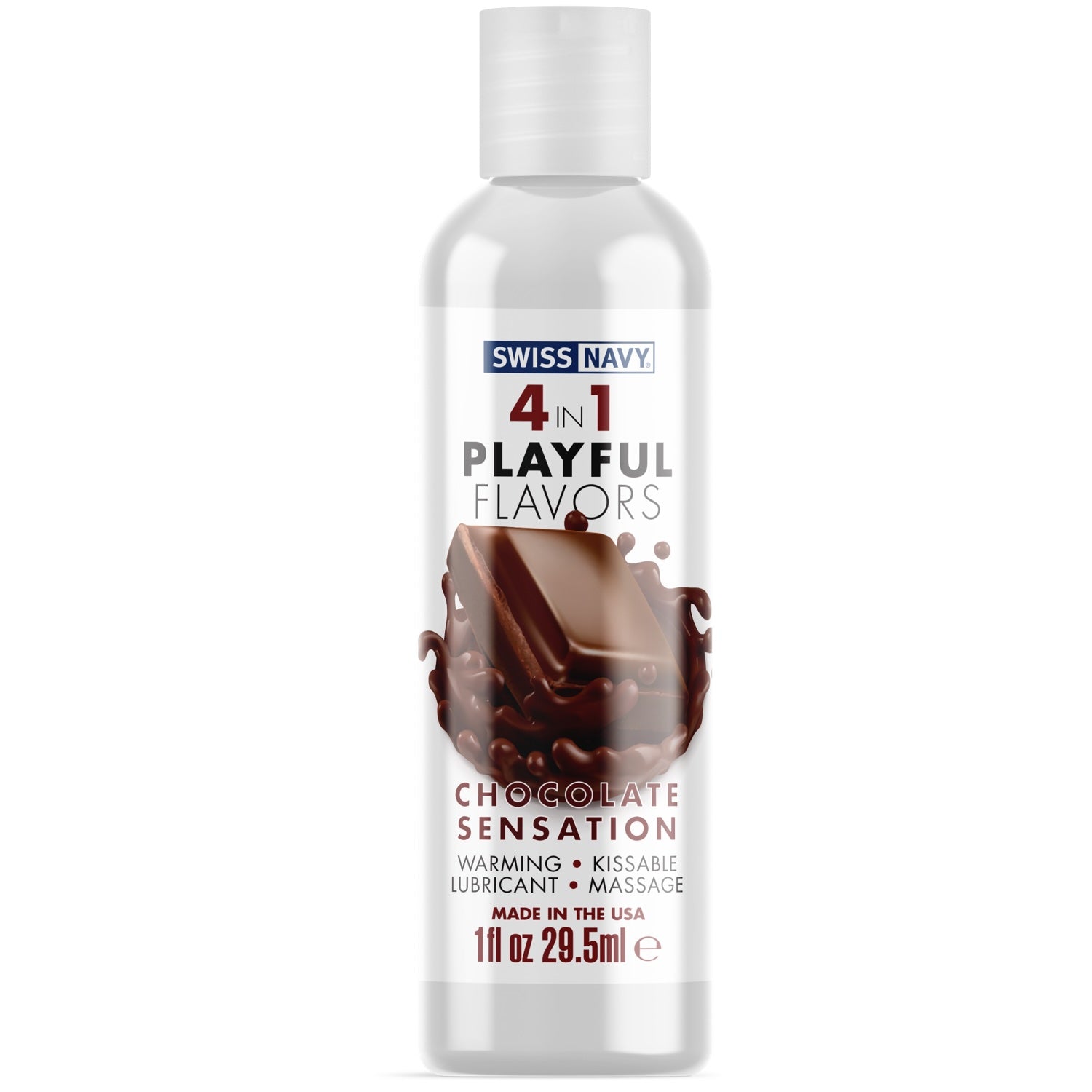 Playful Flavors 4-in-1 Chocolate Sensation Warming Kissable Glide - 29.5ml