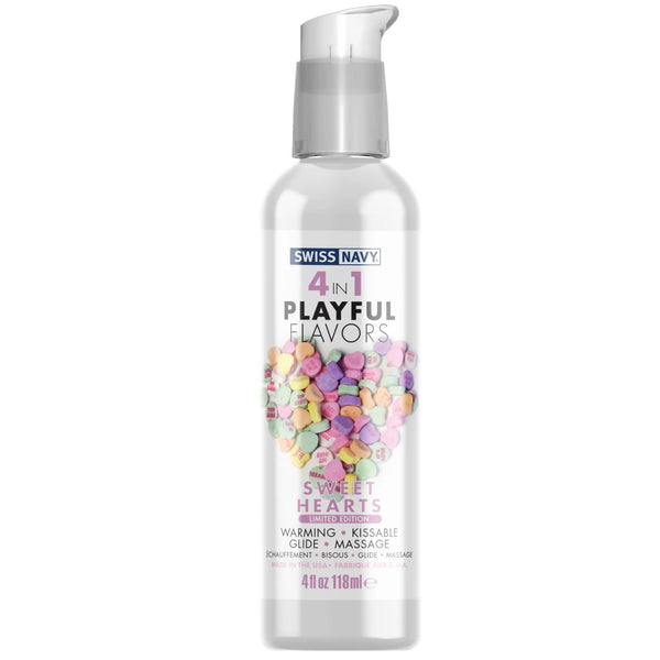 Playful Flavors 4-in-1  Limited Edition Sweethearts Warming Kissable Glide - 118ml