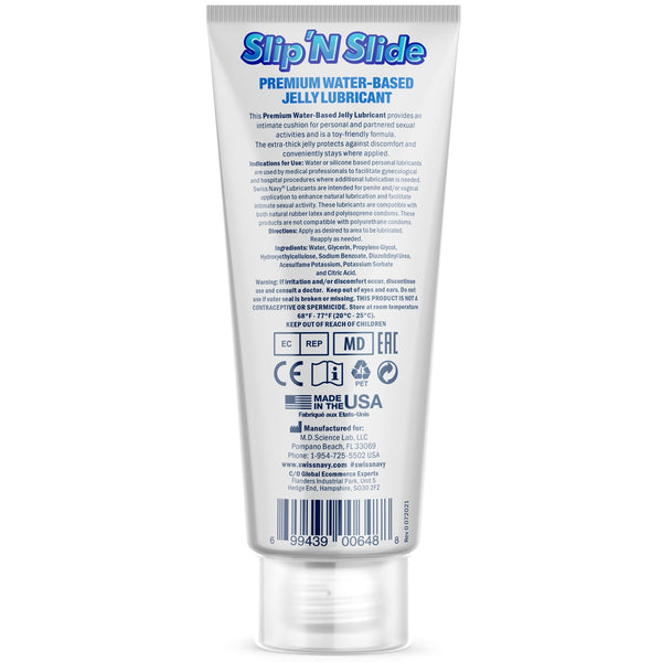 Slip' N Slide Premium Water-Based Jelly Lubricant - 59ml
