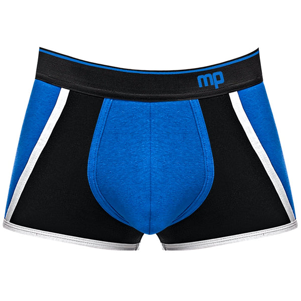 Male Power Retro Sport Panel Short - Blue - Extreme Toyz Singapore - https://extremetoyz.com.sg - Sex Toys and Lingerie Online Store - Bondage Gear / Vibrators / Electrosex Toys / Wireless Remote Control Vibes / Sexy Lingerie and Role Play / BDSM / Dungeon Furnitures / Dildos and Strap Ons &nbsp;/ Anal and Prostate Massagers / Anal Douche and Cleaning Aide / Delay Sprays and Gels / Lubricants and more...