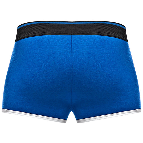 Male Power Retro Sport Panel Short - Blue - Extreme Toyz Singapore - https://extremetoyz.com.sg - Sex Toys and Lingerie Online Store - Bondage Gear / Vibrators / Electrosex Toys / Wireless Remote Control Vibes / Sexy Lingerie and Role Play / BDSM / Dungeon Furnitures / Dildos and Strap Ons &nbsp;/ Anal and Prostate Massagers / Anal Douche and Cleaning Aide / Delay Sprays and Gels / Lubricants and more...