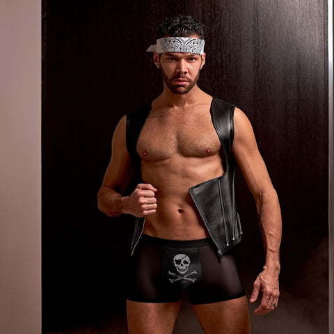 Male Power Private Screening Skull Pouch Short - Extreme Toyz Singapore - https://extremetoyz.com.sg - Sex Toys and Lingerie Online Store - Bondage Gear / Vibrators / Electrosex Toys / Wireless Remote Control Vibes / Sexy Lingerie and Role Play / BDSM / Dungeon Furnitures / Dildos and Strap Ons &nbsp;/ Anal and Prostate Massagers / Anal Douche and Cleaning Aide / Delay Sprays and Gels / Lubricants and more...