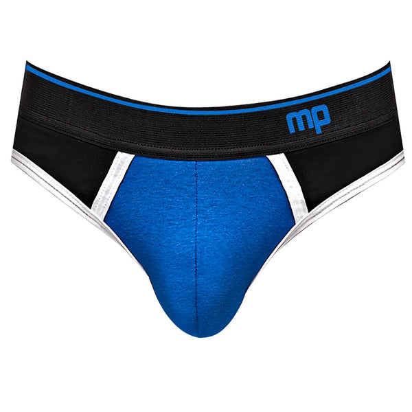 Male Power Retro Sport Panel Thong - Blue - Extreme Toyz Singapore - https://extremetoyz.com.sg - Sex Toys and Lingerie Online Store - Bondage Gear / Vibrators / Electrosex Toys / Wireless Remote Control Vibes / Sexy Lingerie and Role Play / BDSM / Dungeon Furnitures / Dildos and Strap Ons &nbsp;/ Anal and Prostate Massagers / Anal Douche and Cleaning Aide / Delay Sprays and Gels / Lubricants and more...