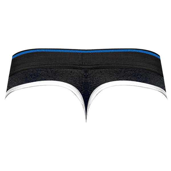 Male Power Retro Sport Panel Thong - Blue - Extreme Toyz Singapore - https://extremetoyz.com.sg - Sex Toys and Lingerie Online Store - Bondage Gear / Vibrators / Electrosex Toys / Wireless Remote Control Vibes / Sexy Lingerie and Role Play / BDSM / Dungeon Furnitures / Dildos and Strap Ons &nbsp;/ Anal and Prostate Massagers / Anal Douche and Cleaning Aide / Delay Sprays and Gels / Lubricants and more...