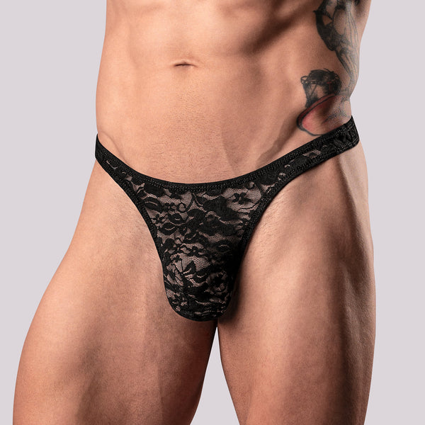 Male Power Stretch Lace Bong Thong - Extreme Toyz Singapore - https://extremetoyz.com.sg - Sex Toys and Lingerie Online Store - Bondage Gear / Vibrators / Electrosex Toys / Wireless Remote Control Vibes / Sexy Lingerie and Role Play / BDSM / Dungeon Furnitures / Dildos and Strap Ons &nbsp;/ Anal and Prostate Massagers / Anal Douche and Cleaning Aide / Delay Sprays and Gels / Lubricants and more...