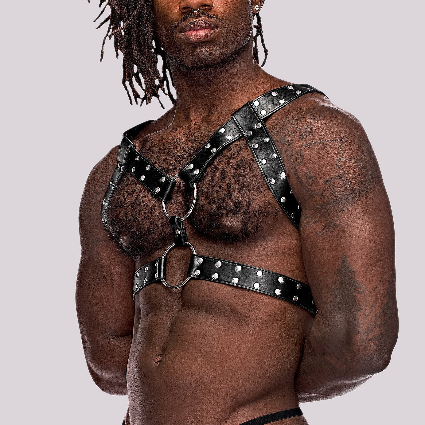 Male Power Faux Leather Gemini Chest Harness - Extreme Toyz Singapore - https://extremetoyz.com.sg - Sex Toys and Lingerie Online Store - Bondage Gear / Vibrators / Electrosex Toys / Wireless Remote Control Vibes / Sexy Lingerie and Role Play / BDSM / Dungeon Furnitures / Dildos and Strap Ons &nbsp;/ Anal and Prostate Massagers / Anal Douche and Cleaning Aide / Delay Sprays and Gels / Lubricants and more...