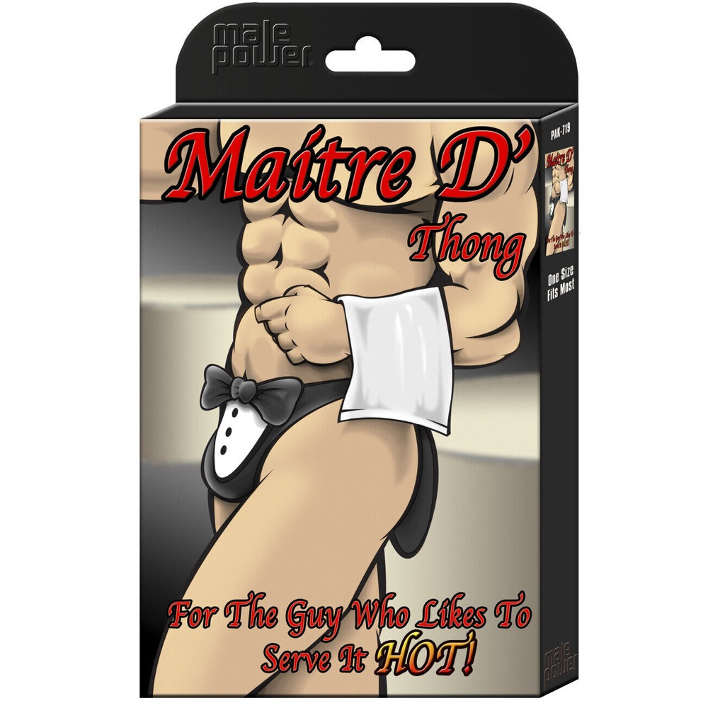 Male Power Maitre D' Thong - Extreme Toyz Singapore - https://extremetoyz.com.sg - Sex Toys and Lingerie Online Store - Bondage Gear / Vibrators / Electrosex Toys / Wireless Remote Control Vibes / Sexy Lingerie and Role Play / BDSM / Dungeon Furnitures / Dildos and Strap Ons &nbsp;/ Anal and Prostate Massagers / Anal Douche and Cleaning Aide / Delay Sprays and Gels / Lubricants and more...