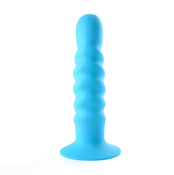 Maia Toys KENDALL Silicone Dong Swirled Satin Finish - Neon Blue - Extreme Toyz Singapore - https://extremetoyz.com.sg - Sex Toys and Lingerie Online Store - Bondage Gear / Vibrators / Electrosex Toys / Wireless Remote Control Vibes / Sexy Lingerie and Role Play / BDSM / Dungeon Furnitures / Dildos and Strap Ons &nbsp;/ Anal and Prostate Massagers / Anal Douche and Cleaning Aide / Delay Sprays and Gels / Lubricants and more...