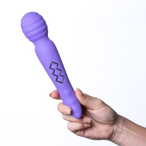 Maia Toys ZOE Twisty USB Rechargeable Dual Vibrating Pleasure Wand - Purple - Extreme Toyz Singapore - https://extremetoyz.com.sg - Sex Toys and Lingerie Online Store - Bondage Gear / Vibrators / Electrosex Toys / Wireless Remote Control Vibes / Sexy Lingerie and Role Play / BDSM / Dungeon Furnitures / Dildos and Strap Ons &nbsp;/ Anal and Prostate Massagers / Anal Douche and Cleaning Aide / Delay Sprays and Gels / Lubricants and more...