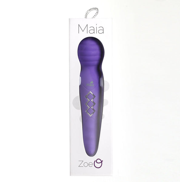 Maia Toys ZOE Twisty USB Rechargeable Dual Vibrating Pleasure Wand - Purple - Extreme Toyz Singapore - https://extremetoyz.com.sg - Sex Toys and Lingerie Online Store - Bondage Gear / Vibrators / Electrosex Toys / Wireless Remote Control Vibes / Sexy Lingerie and Role Play / BDSM / Dungeon Furnitures / Dildos and Strap Ons &nbsp;/ Anal and Prostate Massagers / Anal Douche and Cleaning Aide / Delay Sprays and Gels / Lubricants and more...