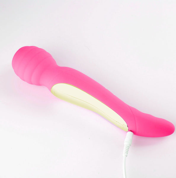 Maia Toys ZOE Twisty USB Rechargeable Dual Vibrating Pleasure Wand - Pink - Extreme Toyz Singapore - https://extremetoyz.com.sg - Sex Toys and Lingerie Online Store - Bondage Gear / Vibrators / Electrosex Toys / Wireless Remote Control Vibes / Sexy Lingerie and Role Play / BDSM / Dungeon Furnitures / Dildos and Strap Ons &nbsp;/ Anal and Prostate Massagers / Anal Douche and Cleaning Aide / Delay Sprays and Gels / Lubricants and more...