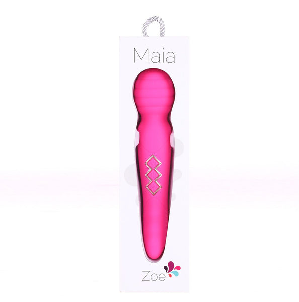 Maia Toys ZOE Twisty USB Rechargeable Dual Vibrating Pleasure Wand - Pink - Extreme Toyz Singapore - https://extremetoyz.com.sg - Sex Toys and Lingerie Online Store - Bondage Gear / Vibrators / Electrosex Toys / Wireless Remote Control Vibes / Sexy Lingerie and Role Play / BDSM / Dungeon Furnitures / Dildos and Strap Ons &nbsp;/ Anal and Prostate Massagers / Anal Douche and Cleaning Aide / Delay Sprays and Gels / Lubricants and more...