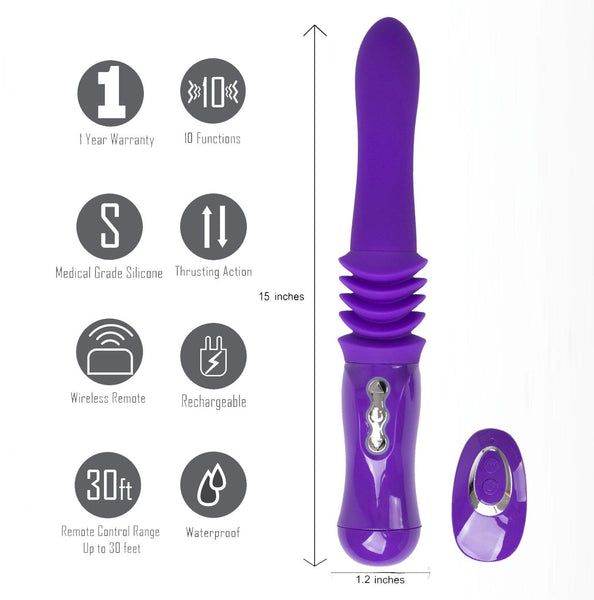 Maia Toys MONROE Remote Control USB Rechargeable Hands-Free Silicone Thrusting Portable Love Machine - Extreme Toyz Singapore - https://extremetoyz.com.sg - Sex Toys and Lingerie Online Store - Bondage Gear / Vibrators / Electrosex Toys / Wireless Remote Control Vibes / Sexy Lingerie and Role Play / BDSM / Dungeon Furnitures / Dildos and Strap Ons &nbsp;/ Anal and Prostate Massagers / Anal Douche and Cleaning Aide / Delay Sprays and Gels / Lubricants and more...