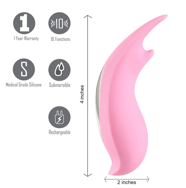 Maia Toys SERA USB Rechargeable Clitoral Lay-On Vibrator - Extreme Toyz Singapore - https://extremetoyz.com.sg - Sex Toys and Lingerie Online Store - Bondage Gear / Vibrators / Electrosex Toys / Wireless Remote Control Vibes / Sexy Lingerie and Role Play / BDSM / Dungeon Furnitures / Dildos and Strap Ons &nbsp;/ Anal and Prostate Massagers / Anal Douche and Cleaning Aide / Delay Sprays and Gels / Lubricants and more...