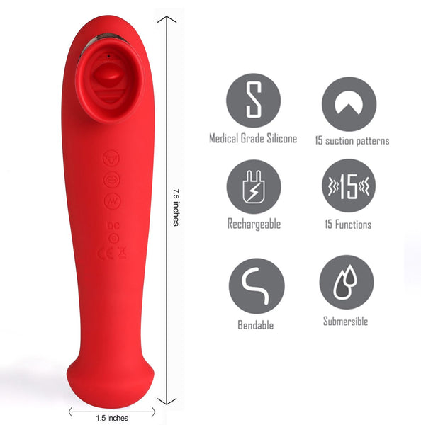 Maia Toys DESTINY 15-Function Rechargeable Suction + Vibration + 3 Motors Clitoral Stimulator - Extreme Toyz Singapore - https://extremetoyz.com.sg - Sex Toys and Lingerie Online Store - Bondage Gear / Vibrators / Electrosex Toys / Wireless Remote Control Vibes / Sexy Lingerie and Role Play / BDSM / Dungeon Furnitures / Dildos and Strap Ons &nbsp;/ Anal and Prostate Massagers / Anal Douche and Cleaning Aide / Delay Sprays and Gels / Lubricants and more...